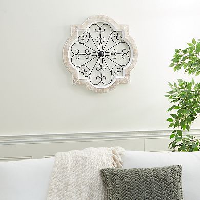 Stella & Eve White Scroll Farmhouse Wall Decor