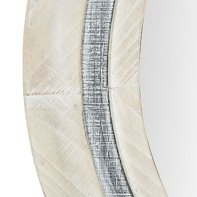 Stella & Eve White Wood Farmhouse Wall Mirror