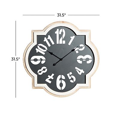 Stella & Eve Black Farmhouse Wall Clock