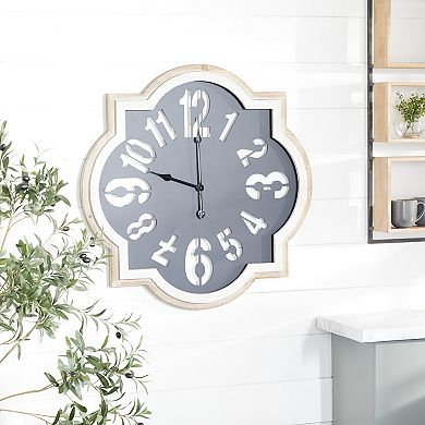 Stella & Eve Black Farmhouse Wall Clock