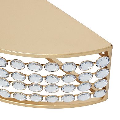 Stella & Eve Jeweled Contemporary Wall Shelf 2-piece Set
