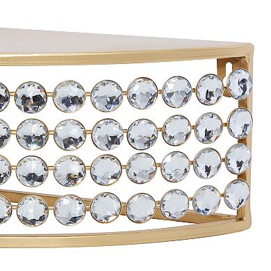 Stella & Eve Jeweled Contemporary Wall Shelf 2-piece Set