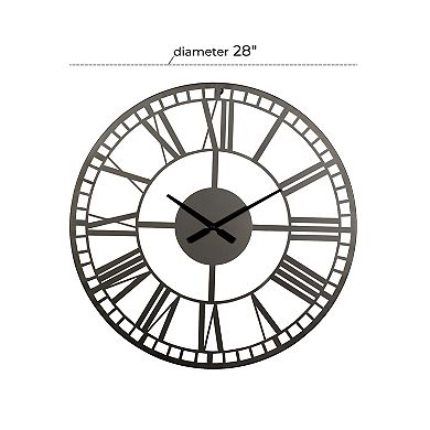 Stella & Eve Roman Numeral Contemporary Wall Clock
