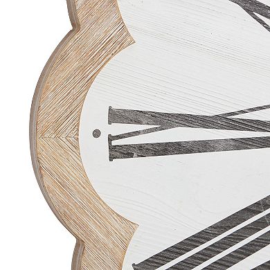 Stella & Eve Scalloped Farmhouse Wall Clock