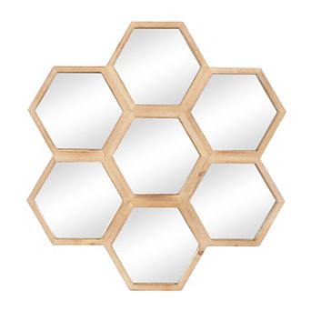 Stella & Eve Hexagon Farmhouse Wall Mirror