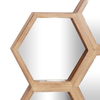 Stella & Eve Hexagon Farmhouse Wall Mirror