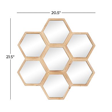 Stella & Eve Hexagon Farmhouse Wall Mirror