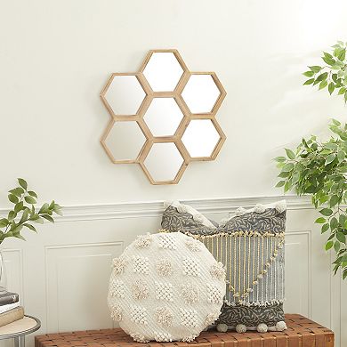 Stella & Eve Hexagon Farmhouse Wall Mirror
