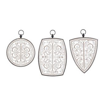 Stella & Eve White Distressed Farmhouse Wall Decor 3 pc Set