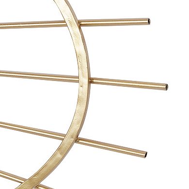 CosmoLiving by Cosmopolitan Gold Finish Contemporary Wall Mirror