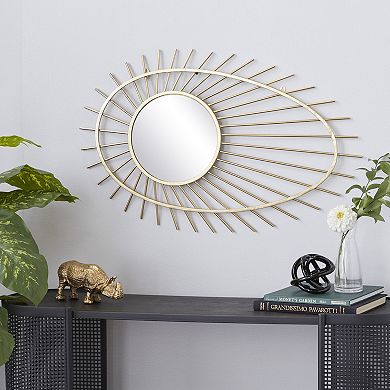 CosmoLiving by Cosmopolitan Gold Finish Contemporary Wall Mirror