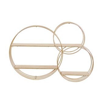 Stella & Eve Circle Contemporary Wall Shelf