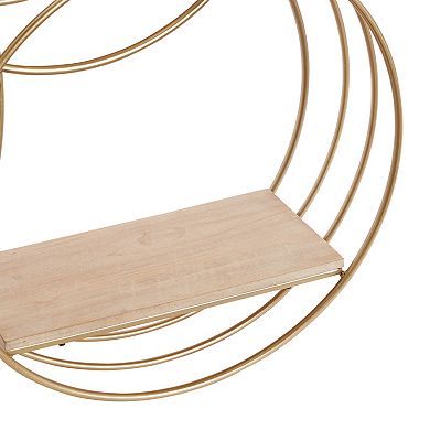 Stella & Eve Circle Contemporary Wall Shelf