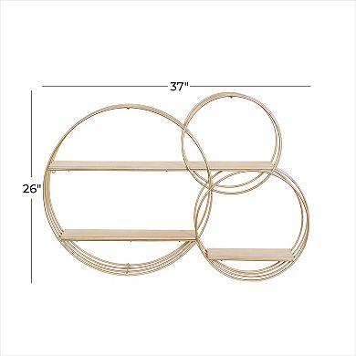 Stella & Eve Circle Contemporary Wall Shelf