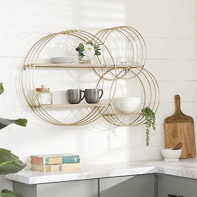 Stella & Eve Circle Contemporary Wall Shelf
