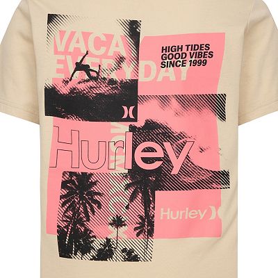 Boys - Hurley Label T-Shirt - Boy's Graphic T-Shirts in Night Force