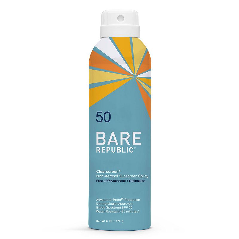 Bare Republic Clearscreen Sunscreen Body Spray - SPF 50, Size: 6 Oz, Multic