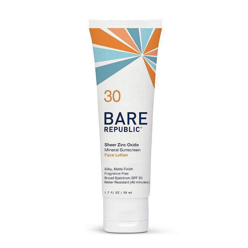 Bare Republic Mineral Face Sunscreen Lotion - SPF 30, Size: 1.7 Oz, Multico
