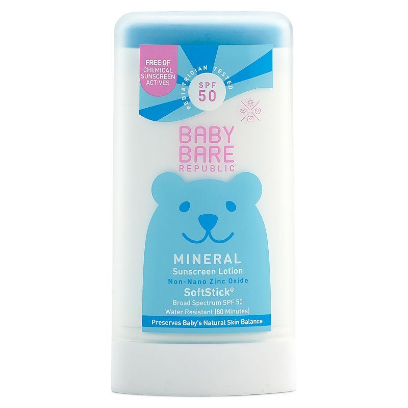 Bare Republic Mineral Baby Sunscreen Face & Body Softstick - SPF 50, Multic