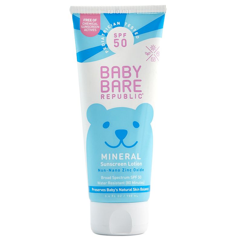 Bare Republic Mineral Baby Sunscreen Face & Body Lotion - SPF 50, Multicolo