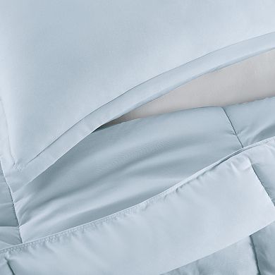 Serta Simply Clean Antimicrobial 3-Piece Comforter Set
