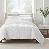 Serta® Simply Clean Antimicrobial Pleated 3-Piece Comforter Set with Shams