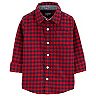 Toddler Boy OshKosh B'gosh® Plaid Flannel Button-Front Shirt