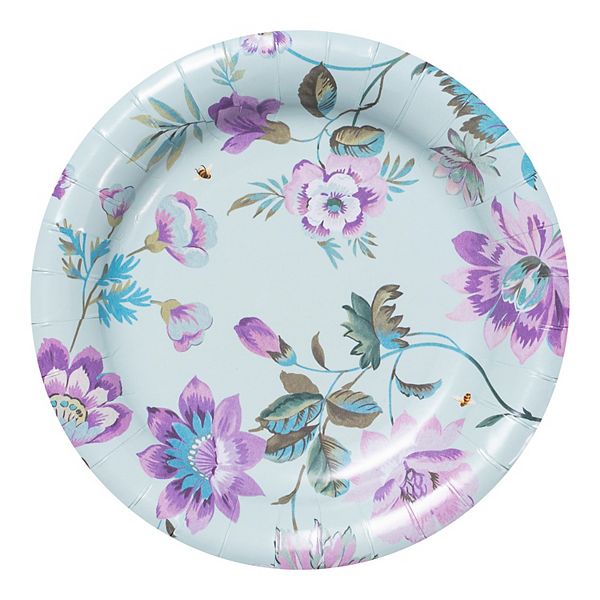 Punch Studio 45963 Chinoiserie Garden Dinner Plate Pink One Size 