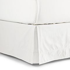 Lush Decor Ruched 20 in. Drop Length Ruffle Elastic Easy Wrap Around  Neutral Single Queen/King/Cal King Bed Skirt 16T005510 - The Home Depot