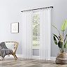 No. 918 Ceri Linen Texture Jute Tabs Semi-Sheer Tab Top Window Curtain