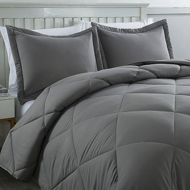 Lotus Home Stayclean Diamond Stitch Comforter Set