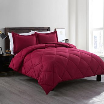 Lotus Home Diamond Stitch Comforter Set with Shams