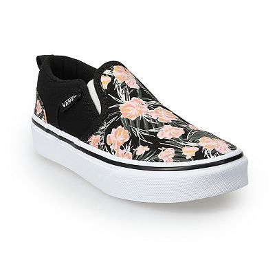 Girls van slip ons best sale