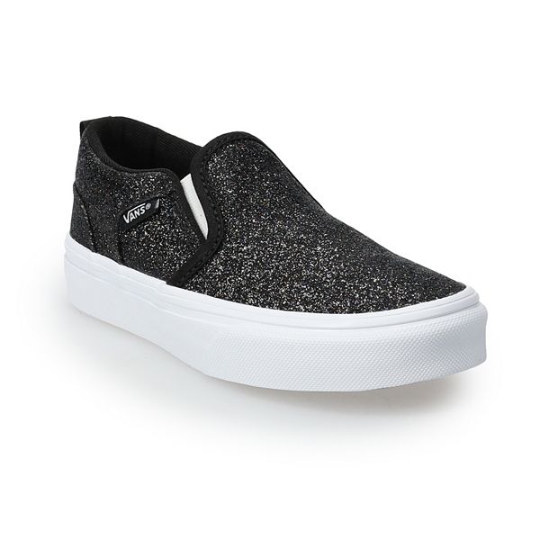 Streng Manifest Min Vans® Asher Girls' Glitter Slip-On Shoes