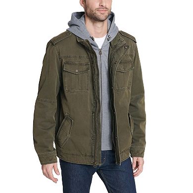 Men's Levi's® Washed Cotton Sherpa-Lined Hooded Trucker Jacket