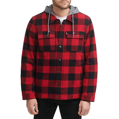 Levi's flannel hoodie sale