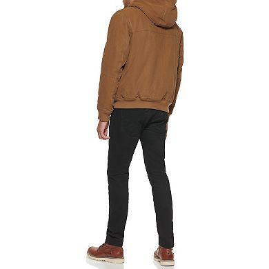 Men's Levi's® Canvas Workwear Sherpa-Lined Hooded Bomber