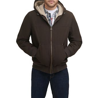 Men's Levi's® Canvas Workwear Sherpa-Lined Hooded Bomber