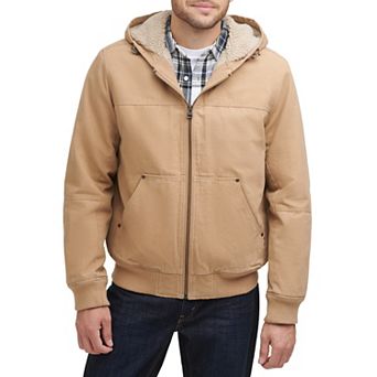 Men's Levi's® Canvas Workwear Sherpa-Lined Hooded Bomber