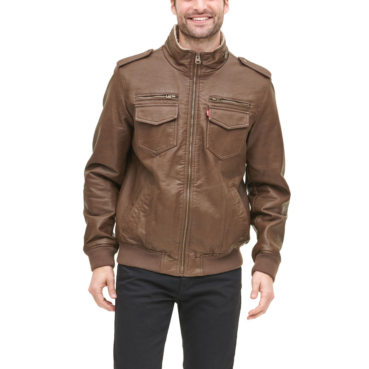 Polyethylene Terephthalate Huf Sherpa Bomber Jacket Mens Jackets