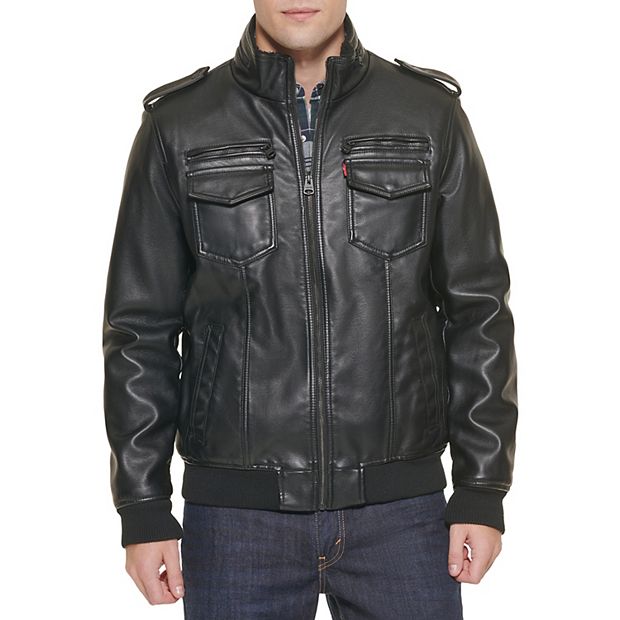 Levi's Faux Leather Moto Jacket - Women's - Black S