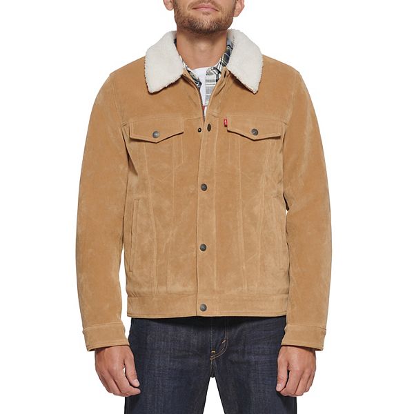 Men's Levi's® Vintage Faux-Suede Sherpa-Lined Trucker Jacket