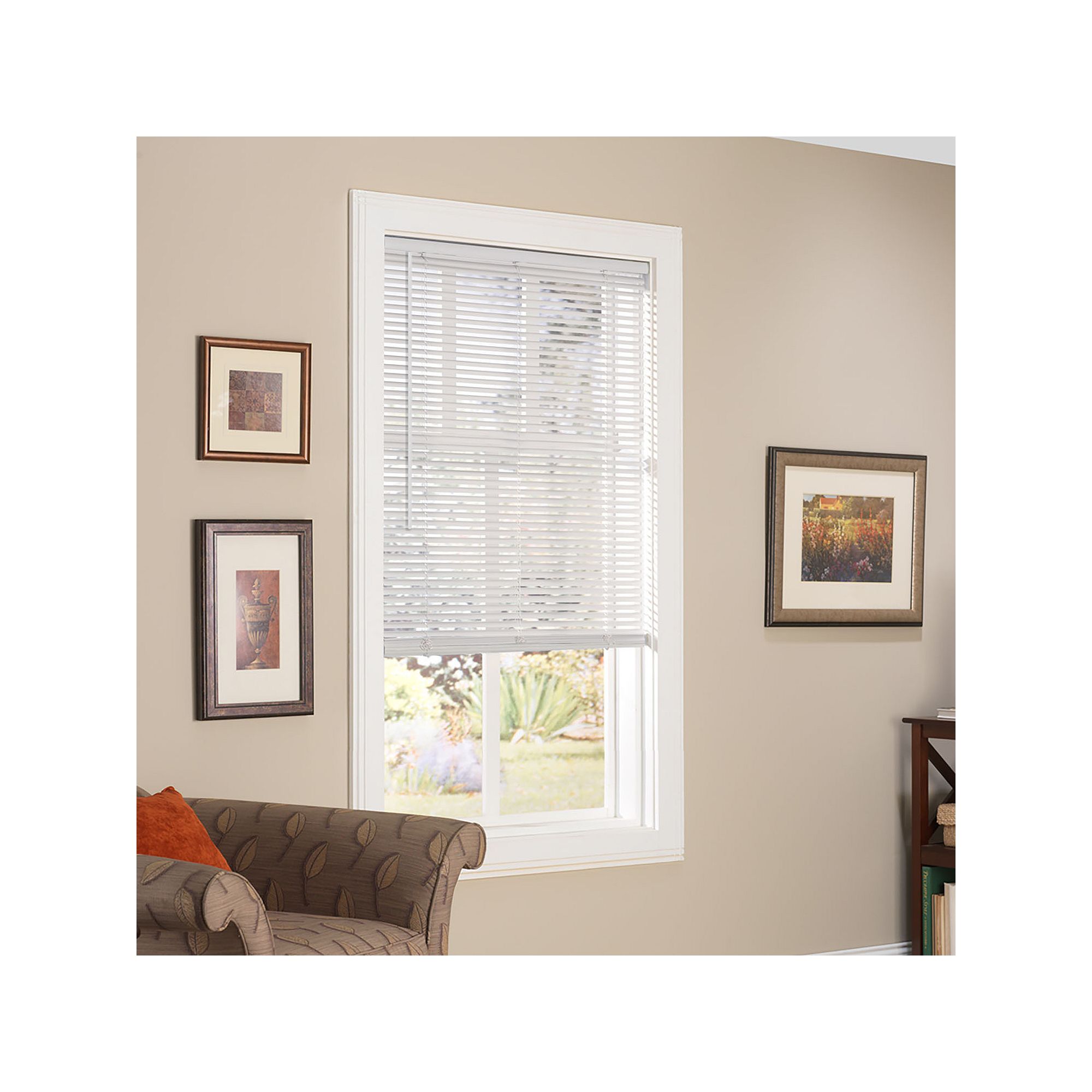 Lumino 1 Custom Size Vinyl Cordless Room Darkening Blind - 72 Length, 