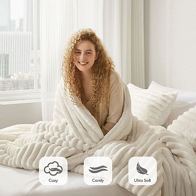 510 Design Avril Fluffy Ribbed Plush Comforter Set