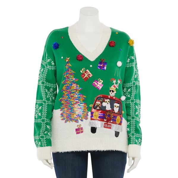 Womens christmas sweaters clearance kohls