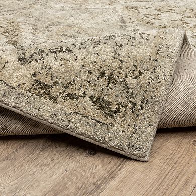 StyleHaven Franklin Distressed Panel Lattice Area Rug