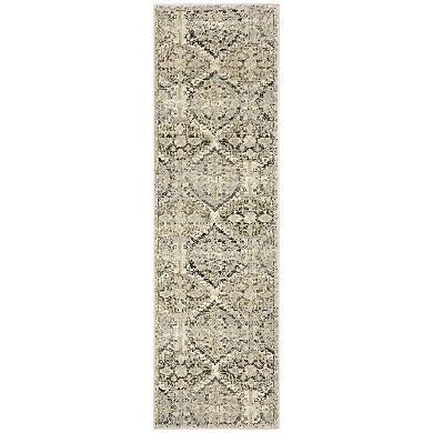 StyleHaven Franklin Distressed Panel Lattice Area Rug