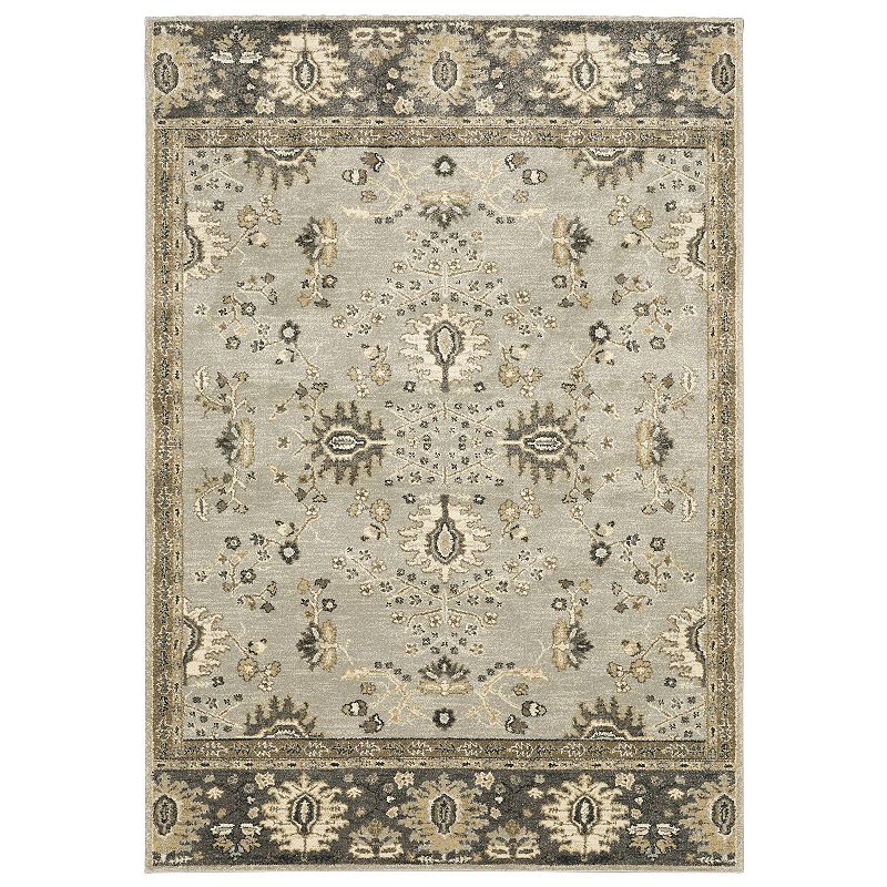 StyleHaven Franklin Distinctive Borders Area Rug, Blue, 10X13 Ft