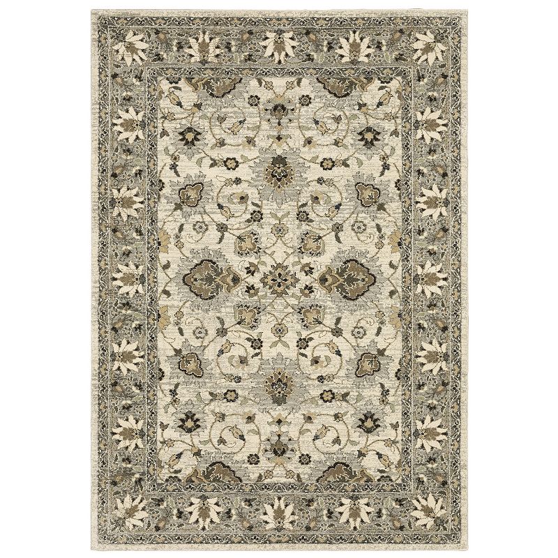 StyleHaven Franklin Vintage Traditions Area Rug, Beig/Green, 10X13 Ft