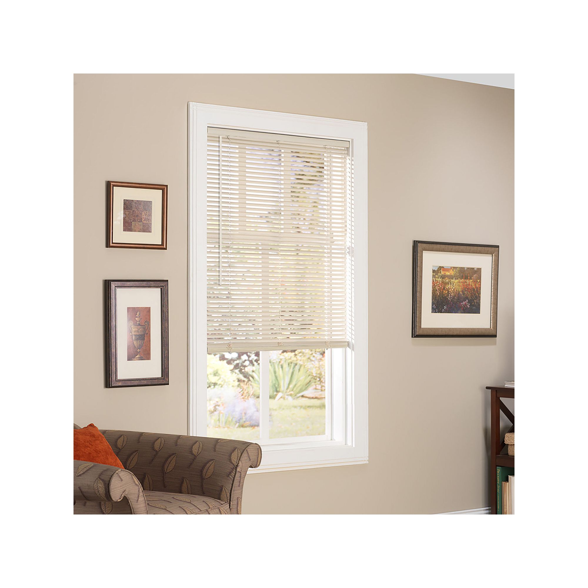 Lumino 1 Custom Size Vinyl Cordless Room Darkening Blind - 48 Length, 